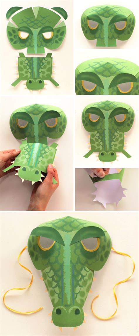 diy halloween mask templates|diy crocodile mask template.